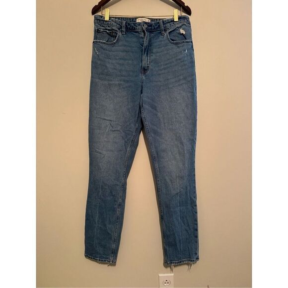 Abercrombie & Fitch The Skinny High Rise Curve Love Straight 30/10T Tall - LIKE - Picture 1 of 11